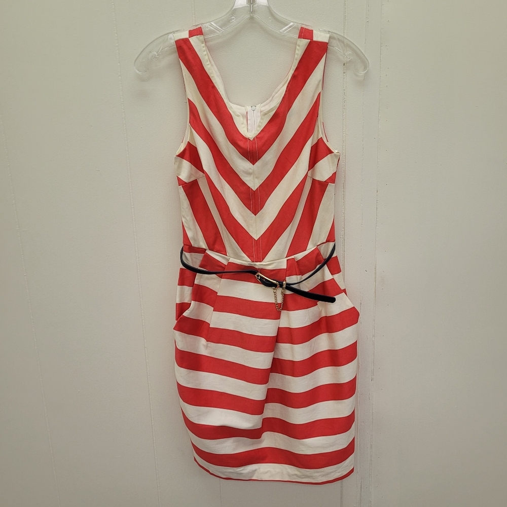 City Studio Sleeveless Stripe Dress